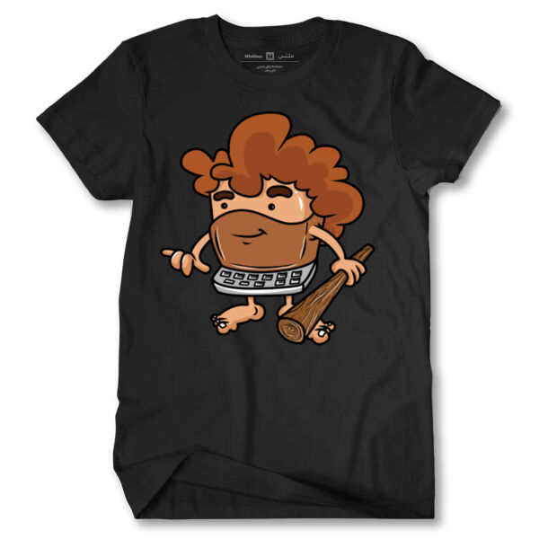 Caveman Black Tshirt Thumbnail